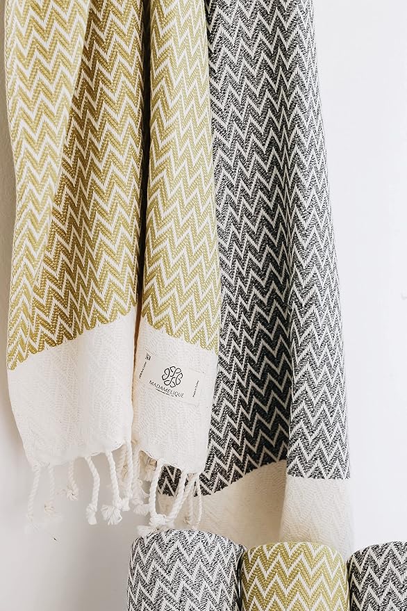 Madamelique Exclusive Hand Towels Set of 2-18 x 40 Inches - Image 4
