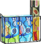 Simple Houseware Wall Door Mount Kitchen Wrap Organizer Rack - Image 4