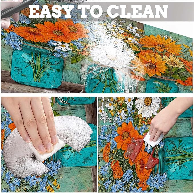 MCALK Floral Vases Dish Drying Mat - Image 4