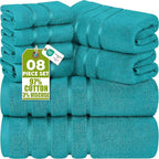 Utopia Towels 8 Piece Luxury Towel Set, 2 Bath, 2 Hand, and 4 Wash Cloths by UTOPIATOWELS