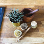eplanita Natural Dish Brush, 3 Replacement Heads, Kitchen Eco Bamboo Scrubber - Image 3