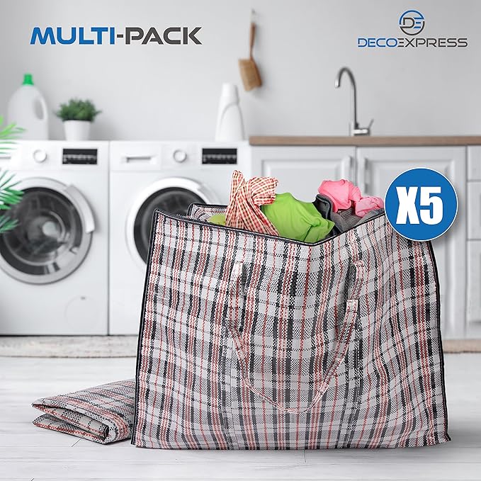 Deco Express Moving Bags with Zipper, Clothes Storage, Moving Supplies - Image 6