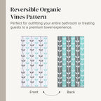 Modern Threads Organic Vines 6-Piece 100% Cotton Towel Set – Yarn Dyed Jacquard - Image 6