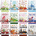 12 Pcs Seasonal Kitchen Towels Set by FuWeave