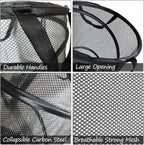 BATTOO Mesh Collapsible Laundry Baskets, Foldable Pop Up Laundry Hamper - Image 5