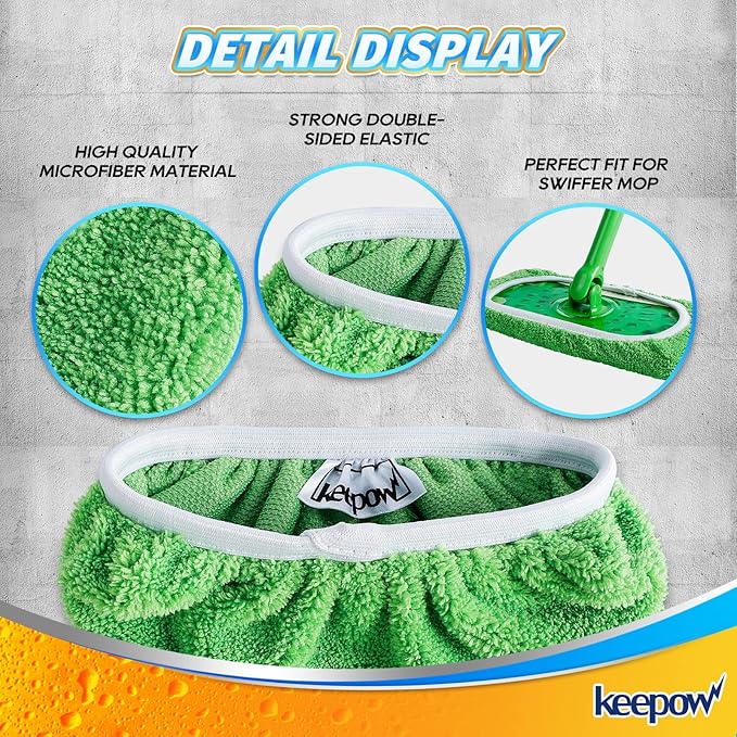 KEEPOW Reusable Mop Pads Compatible - Image 4