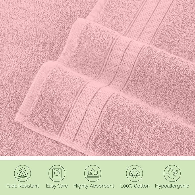 Elegant Comfort Luxury 6-Piece Towel Set, Premium Soft 100% Turkish Cotton - Image 8