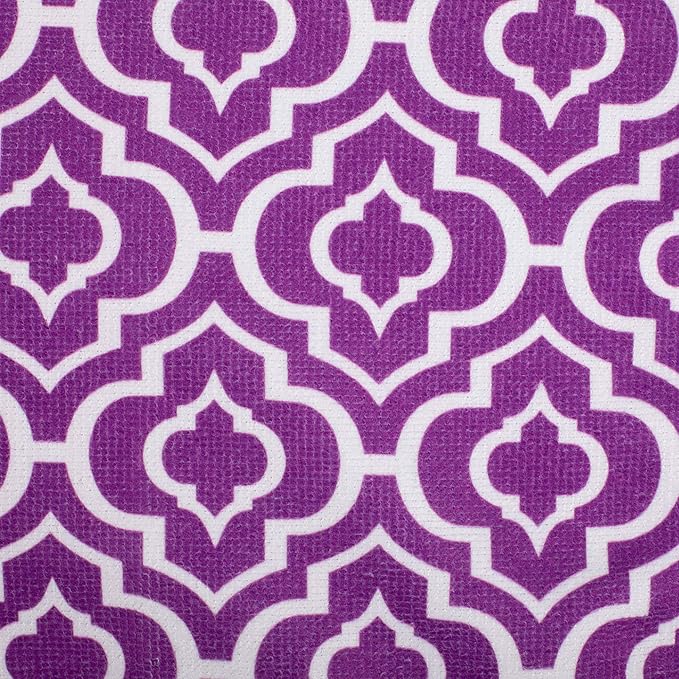 DII Cleaning Collection Multi-Purpose Microfiber, Eggplant Lattice, Dishtowel - Image 10