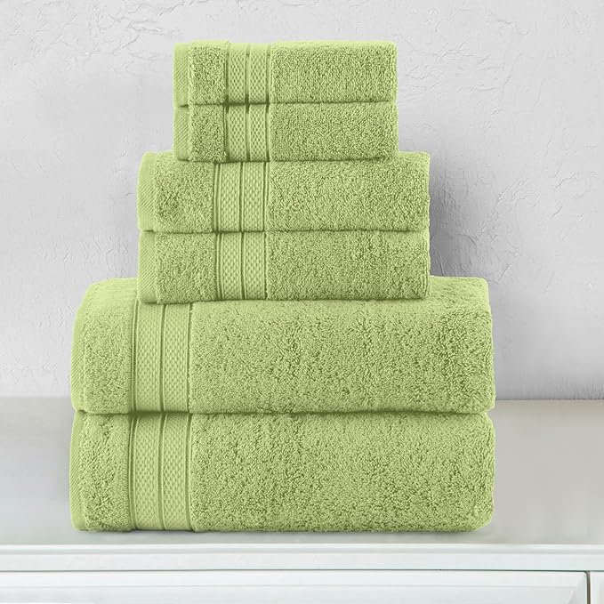Elegant Comfort Luxury 6-Piece Towel Set, Premium Soft 100% Turkish Cotton - Image 2