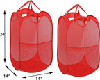 Simple Houseware Mesh Pop-Up Laundry Hamper Basket - Image 2