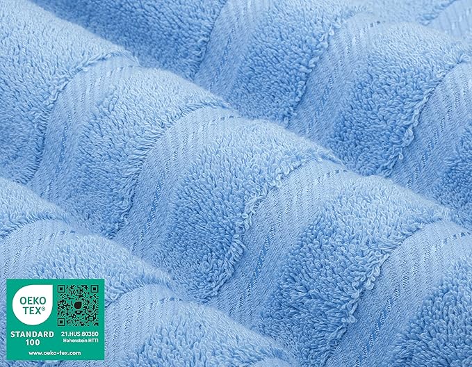 American Soft Linen Luxury 4 Piece Bath Towel Set, 600 GSM 100% Cotton Turkish - Image 3