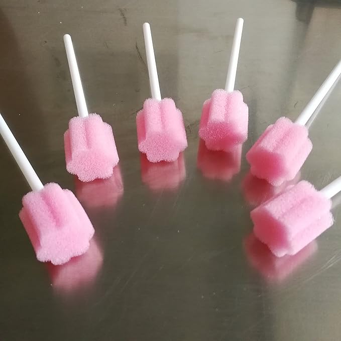 Disposable Oral Care Swabs-Untreated Mouth Cleaning and Care Sponge Swabsticks - Image 2