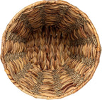Household Essentials Water Hyacinth and Seagrass Round Waste Basket - Image 5