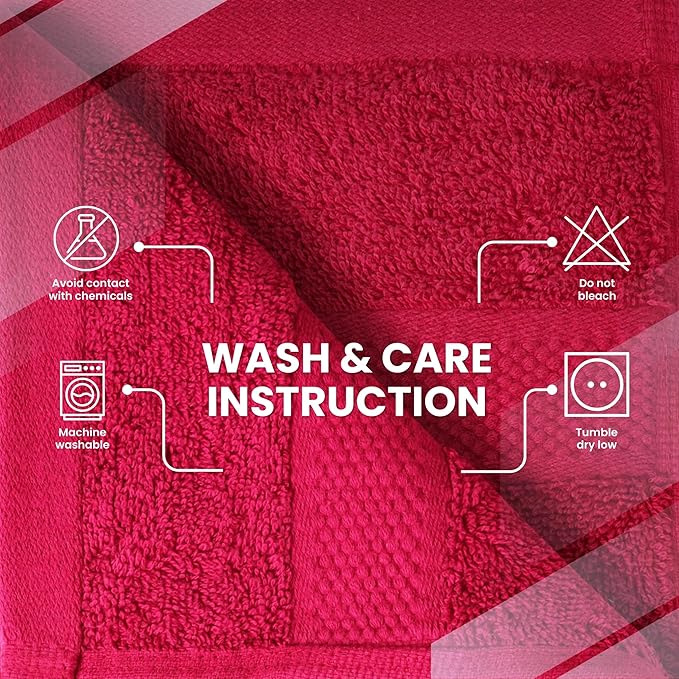 Infinitee Xclusives Burgundy Hand Towels - Image 7