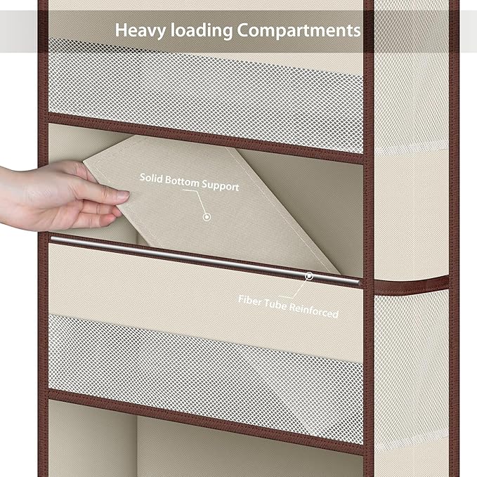 Univivi 1 Pack Over The Door Organizer, Non-Tilting Over The Door Organizer - Image 5