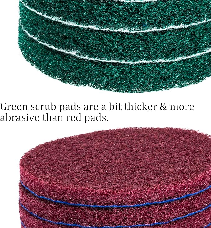 Kichwit 4 Inch Drill Power Brush Tile Scrubber Scouring Pads Cleaning Kit - Image 5