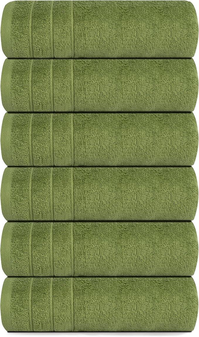Tens Towels Pack of 6 Hand Towels, 100% Cotton, Lighter Weight, Quick to Dry - Image 8