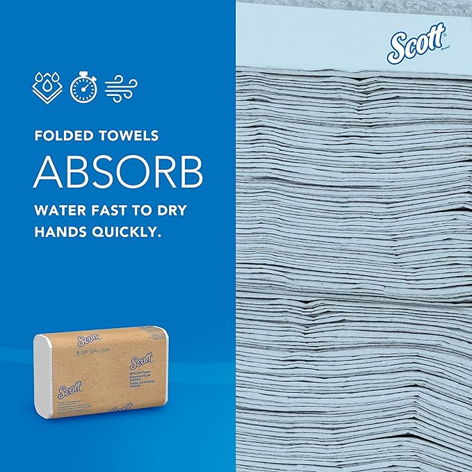 Scott Professional Universal Multifold Narrow Width Paper Towels, Absorbency - Image 9