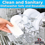 Non-Scratch, Super Long-Lasting Scrubbing Pad 5 pk, 10x4.5in. Best Reusable - Image 8