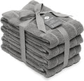 100% Cotton Terry Dish Towels, 4 Pack Plain, 16 x26 Inches, Super Soft and by Ecotribe