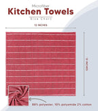 Utopia Towels 8 Pack Kitchen Towels Set, 12x12 Inches, Highly Absorbent and - Image 3