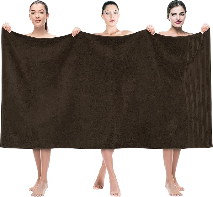 American Soft Linen 35x70 Jumbo Large Bath Towel, 600 GSM 100% Cotton Turkish by AmericanSoftLinen