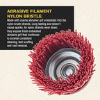 Dura-Gold 4" Abrasive Filament Nylon Bristle Cup Brush - Image 4