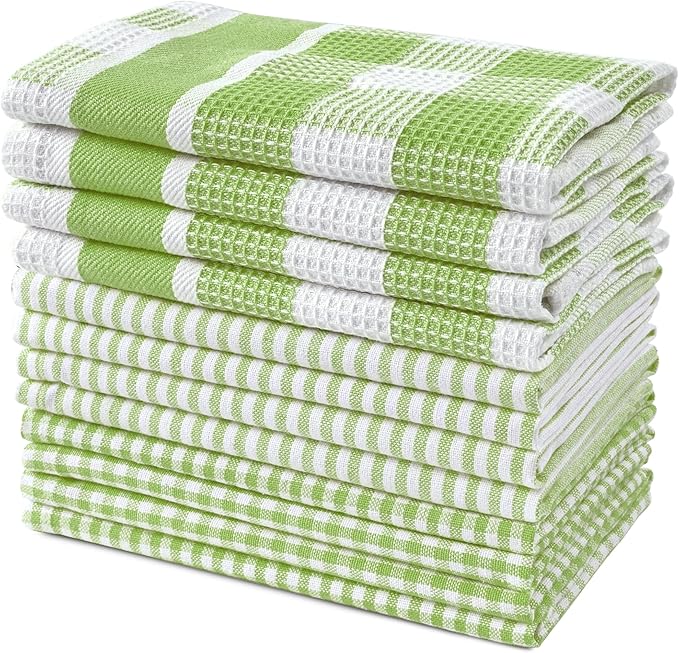 LANE LINEN 100% Cotton Kitchen Dish Cloths, Ultra Soft Absorbent Quick Drying by LaneLinen