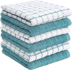 Bumble Premium Cotton Dish Cloths 12" x 12"| Aqua Design | 405 GSM | Highly by BumbleTowels