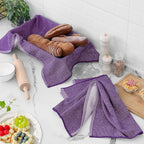 Homaxy Premium Kitchen Towels, Large Cotton Kitchen Hand Towels, Flat and Terry - Image 6
