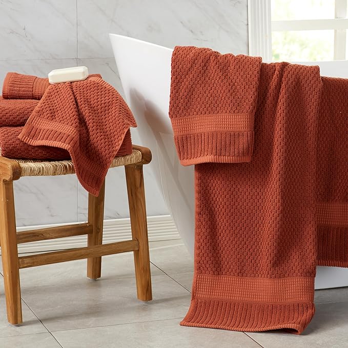 NY Loft 100% Cotton 4 Pack Bath Towel Set| Super Soft & Absorbent Quick-Dry - Image 8