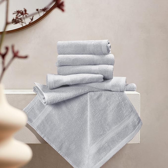 GLAMBURG Ultra Soft 12-Piece Washcloths Set 13x13-100% Ringspun Cotton - Image 3