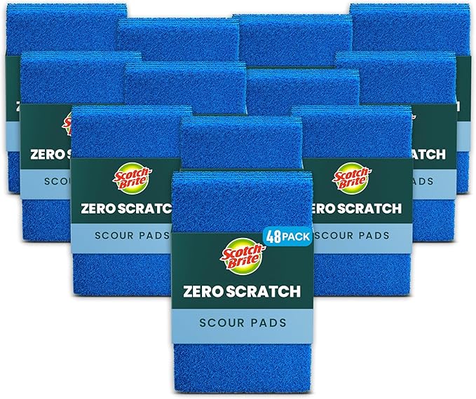 Scotch-Brite Zero Scratch Scouring Pad, Effective + Gentle Dish Scrubber by Scotch-Brite