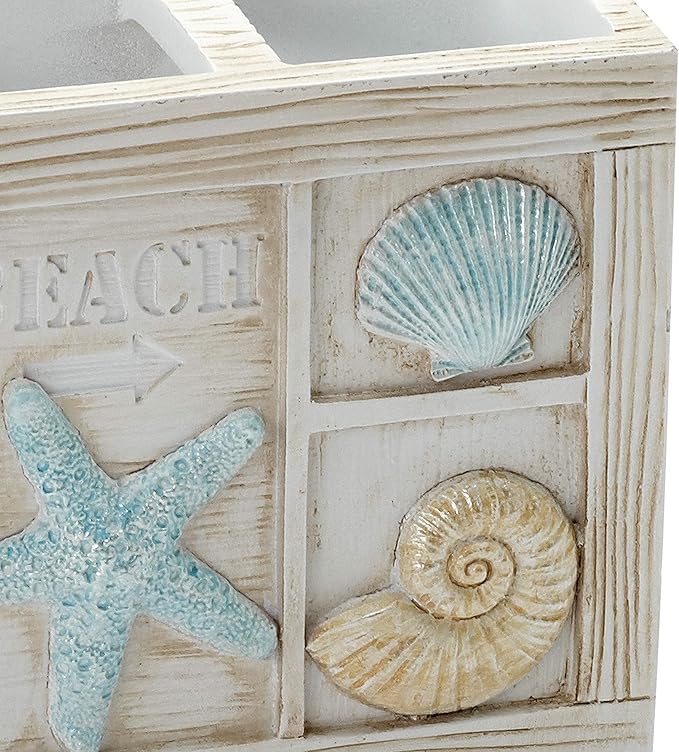 Zenna Home Seaside Serenity Bathroom Toothbrush Holder - Image 2