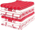 KAF Home Assorted Flat Kitchen Towels |100% Cotton by KAFHome
