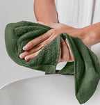 White Classic Luxury Cotton Washcloths 13x13 Inch - Image 8