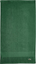 Lacoste Heritage 100% Supima Cotton Hand Towel, Croc Green, Premium Super Soft by LACOSTE