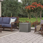 Suncast Outdoor Storage Box - 22 Gallon Stone Gray Resin Outdoor Deck Box with Seat, Weatherproof Patio Storage Bin Container for Keeping Cushions, Tools, & Towels for Pool, Yard, & Garden - Image 8