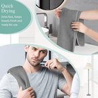 Microfiber Waffle Hand Towels, 4 Pieces, Fast Drying, Lint Free 430 GSM - Image 5