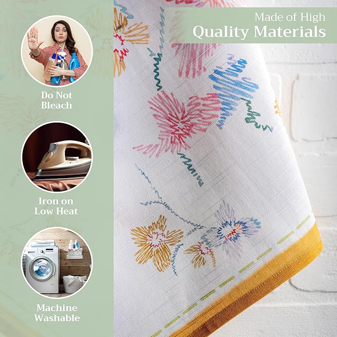Maison d' Hermine Kitchen Towels Set of 3 100% Cotton 27.50" x 20" Reusable - Image 3
