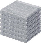 Mordimy 100% Cotton Terry Cloth Dish Cloths, Soft and Absorbent Checkered Dish by Mordimy