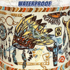 Feather Printed Laundry Basket Oxford Cloth Foldable Boho Laundry Hamper - Image 4