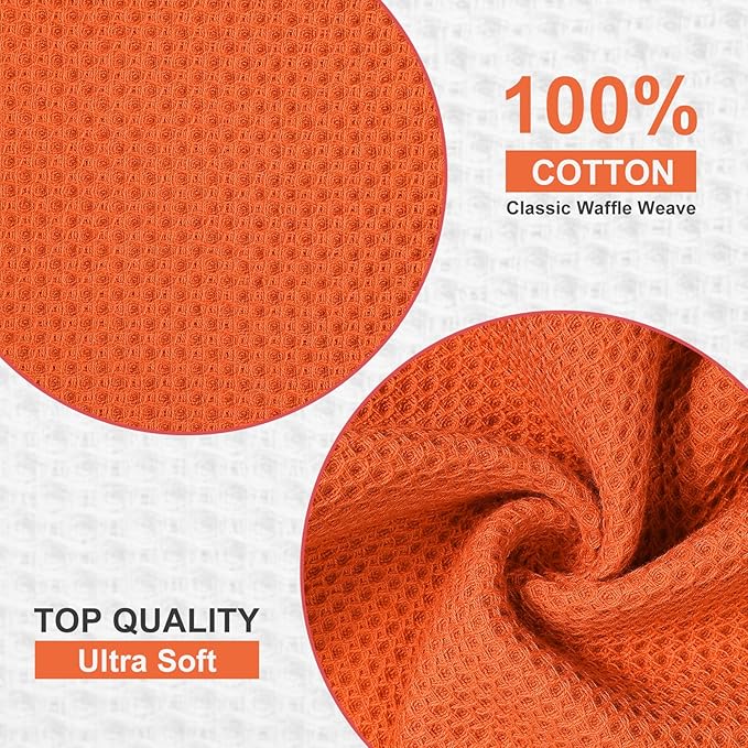 Homaxy 100% Cotton Dish Cloths, 8 Pack - Image 2