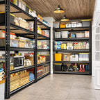 REIBII 2400LBS Storage Shelves 5 Tier Garage Shelving Heavy Duty Adjustable Garage Shelves, Utility Rack Shelf, Shelving Units for Storage Warehouse Pantry Closet, 35.5" W x 11.9" D x 72" H, 4 Pack - Image 2