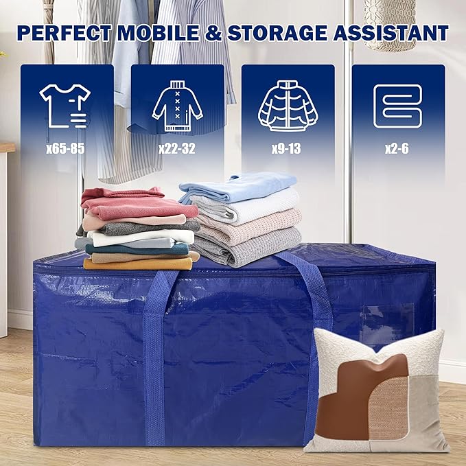 8 Pack Extra Heavy Duty Large Moving Bags - Image 6