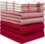 Premium Kitchen Towels | Large Cotton Dish Towels | Flat & Terry Highly - Image 2