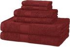 Amazon Basics Fade-Resistant 100% Cotton Washcloths by AmazonBasics