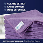 MW PRO Microfiber Cleaning Cloths Purple - Image 2