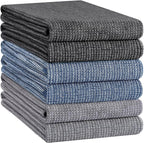Homaxy Premium Kitchen Towels, Large Cotton Kitchen Hand Towels, Flat and Terry - Image 8