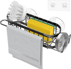 Cisily Kitchen Sink Caddy Sponge Holder in The Sink, Stainless Steel Kitchen - Image 4